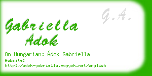gabriella adok business card