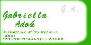 gabriella adok business card